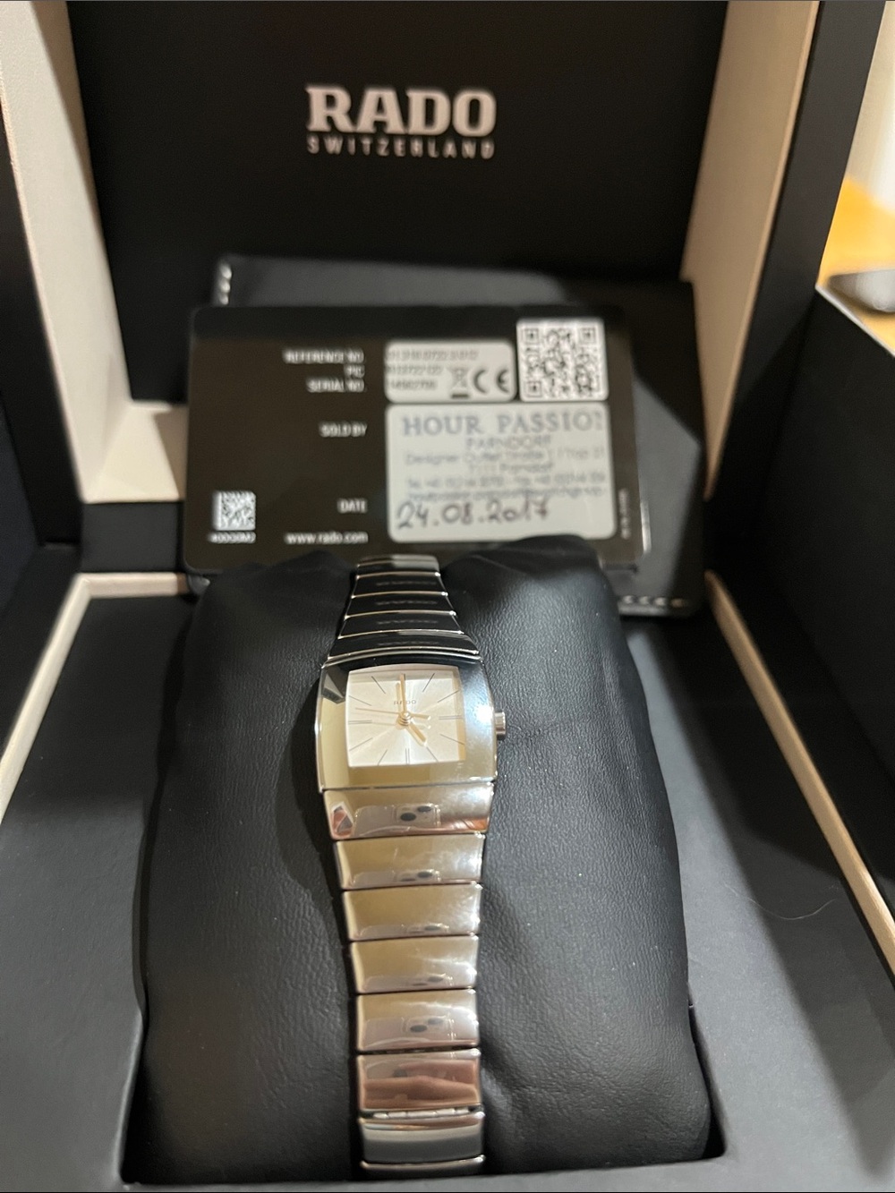 Rado Silver-Tone Ladies Watch with Cream Dial